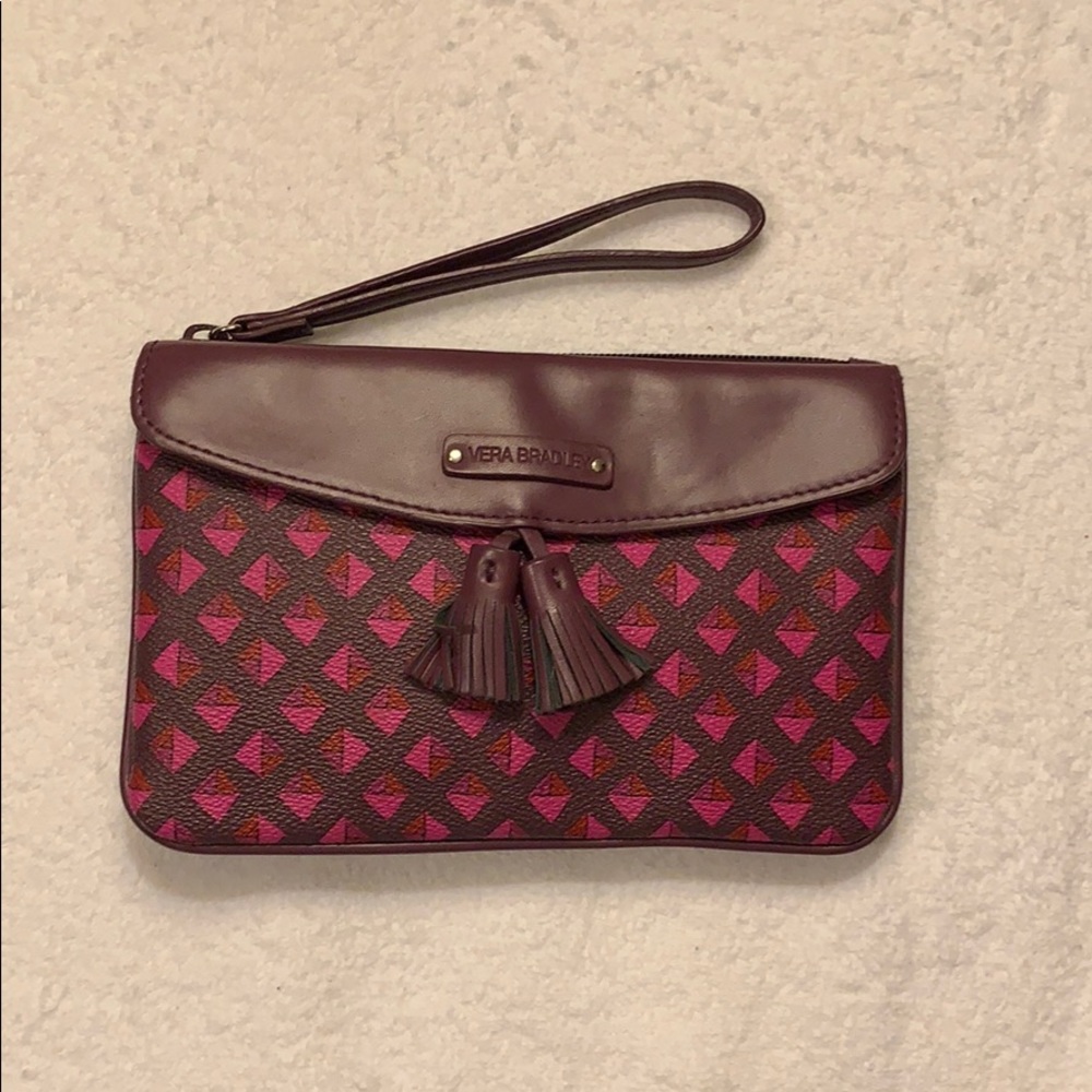 Vera Bradley wristlet with tassels